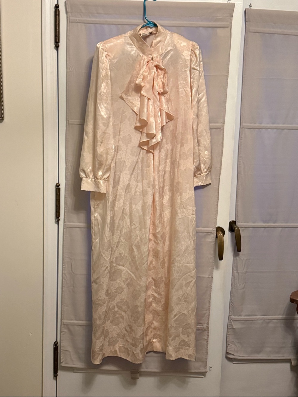 Vintage Christian Dior Blush Satin Nightgown